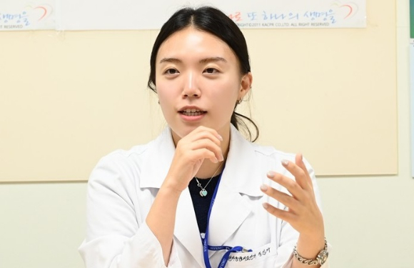 한양대병원 생명사랑위기대응센터 소속 정선아 사회복지사 [사진=한양대병원]
