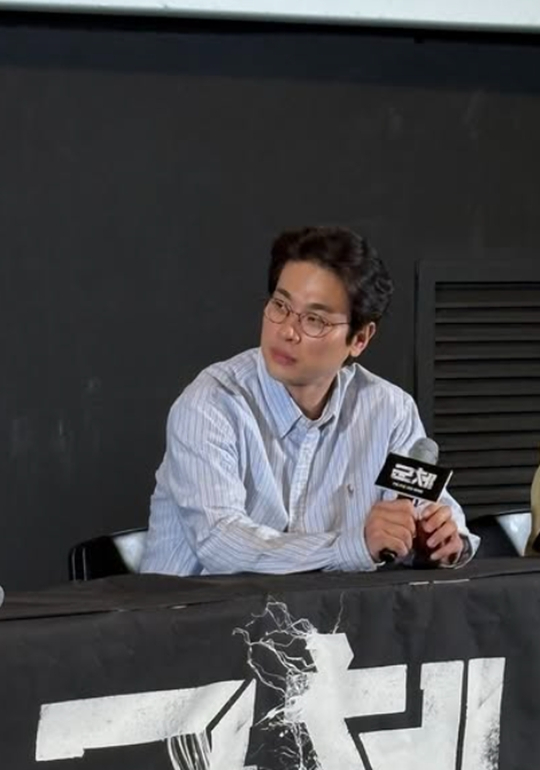 감독 연상호, 배우 박정민, 유튜버 단군이 영화 '군체' GV를 진행했다. [사진=(주)쇼박스]