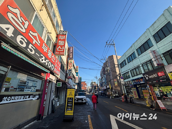 재개발 본격화를 앞둔 성수4지구 일대. [사진=김민지 기자]