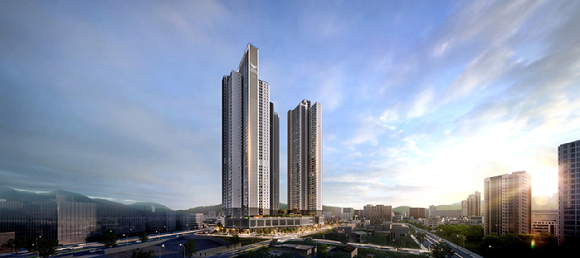 번영로 롯데캐슬 센트럴스카이x 조감도 [사진=롯데건설]