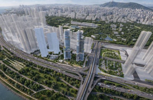 강남구 일원동 한솔아파트 재건축 예상조감도 [사진=서울시]