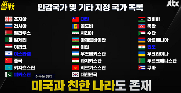 미국 에너지부가 한국을 '민감국가'로 지정해 정보 공유를 제한한 가운데, 워싱턴 특파원 출신 신동욱 국민의힘 의원이 이에 대해 "호들갑 떨 필요가 없다"는 의견을 밝혔다. [사진=JTBC '특집 썰전']