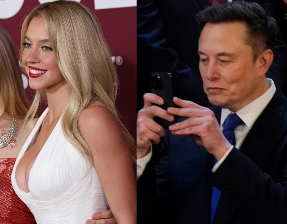 배우 시드니 스위니, 일론 머스크 테슬라 CEO [사진=시드니 스위니 인스타그램, AFP 연합뉴스]