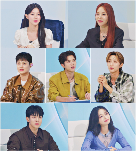 '프로젝트7' 여자아이들 미연, 마마무 문별, 워너원-AB6IX 이대휘, 인피니트 남우현, 펜타곤 후이, 엔플라잉 유회승, 싱어송라이터 신유미 [사진=스튜디오 슬램, SLL]