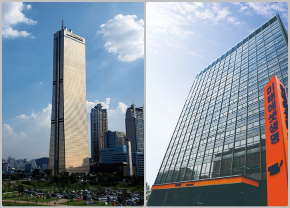 한화생명63빌딩(왼쪽), 미래에셋생명 사옥. [사진=각 사]