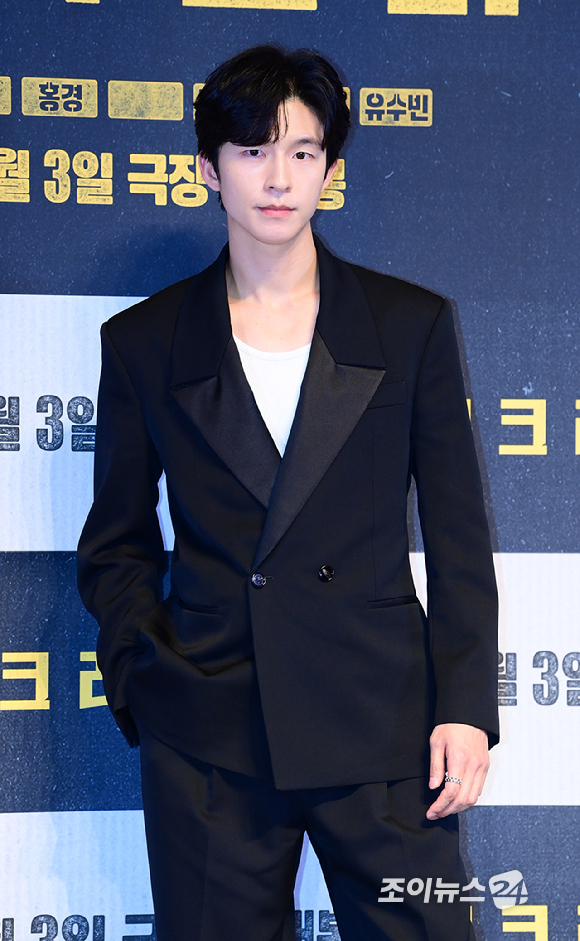 배우 홍경이 1일 오후 서울 송파구 롯데시네마 월드타워점에서 열린 영화 '콘크리트 마켓'(감독 홍기원) 언론시사회에 참석하고 있다. [사진=정소희 기자]