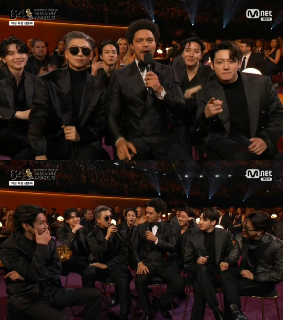 트레버 노아, 방탄소년단 [사진=Mnet]