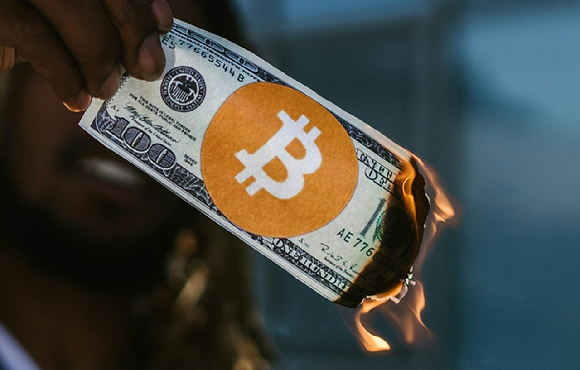 비트코인 하락 이미지 [사진=픽셀스]