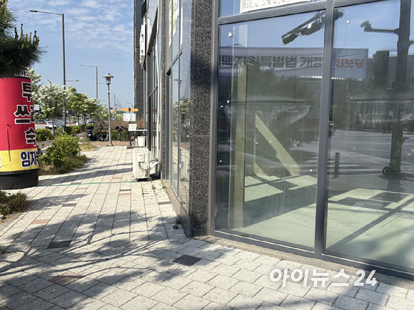 삼성전자 평택캠퍼스 P5 공사 현장. 삼성전자는 P5와 후속 'P5-2'까지 포함한 초대형 메가팹을 구축 중이다. [사진=권서아 기자]