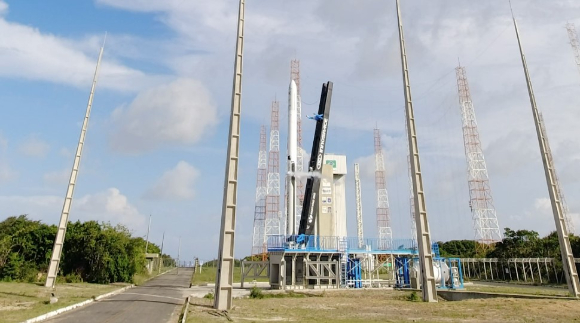 브라질 알칸타라 우주센터, 시험발사 준비 중인 ‘한빛-TLV’. [사진=이노스페이스]