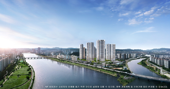 태화강 센트럴 아이파크 광역 조감도. [사진=HDC현대산업개발]