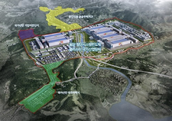 용인 이동&middot;남사 첨단시스템반도체 국가산단 조감도 [사진=용인시]