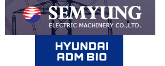 세명전기와 현대ADM 로고