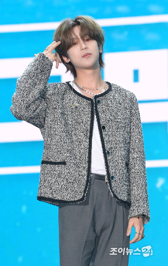 배우 변우석과 아이유가 6일 서울 조선팰리스 강남 호텔에서 진행된 MBC 금토드라마 '21세기 대군부인' 제작발표회에 참석하고 있다. [사진=정소희 기자]