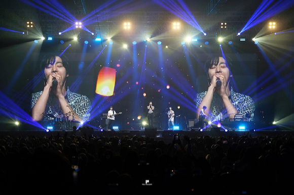 배우 안효섭이 인도네시아 자카르타에서 열린 팬미팅에서 팬들을 만나고 있다. [사진=더프레젠트컴퍼니]