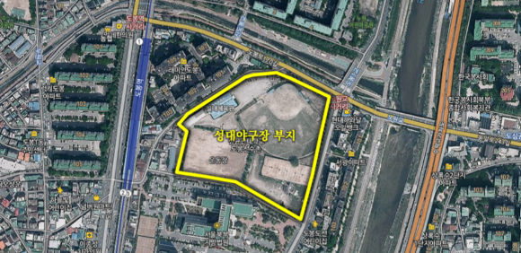 도봉구 성균관대학교 야구장 부지. [사진=서울시]