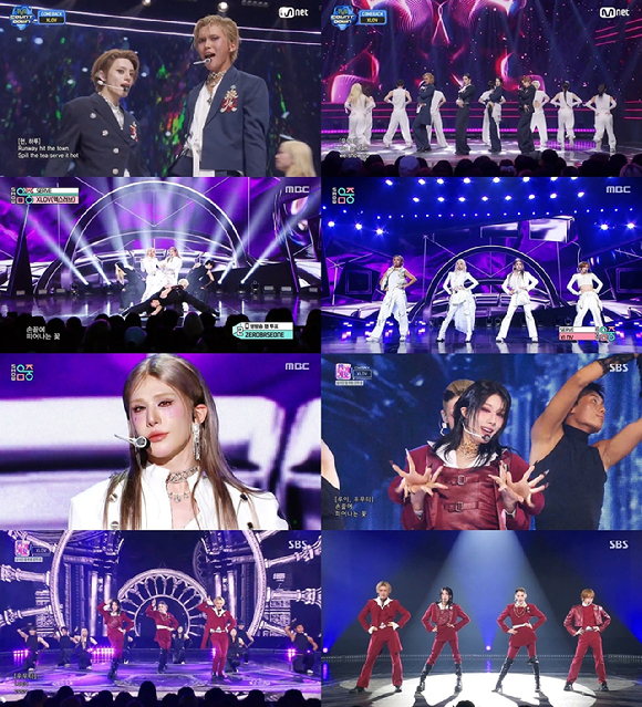 엑스러브(XLOV)가 27일 서울 강남구 가빈아트홀에서 열린 미니 2집 'I,God' 발매 기념 쇼케이스에서 포토타임을 갖고 있다. [사진=곽영래 기자]