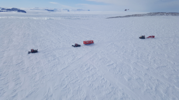 국내 연구팀이 남극에서 K루트 개척에 나서고 있다. [사진=극지연구소]