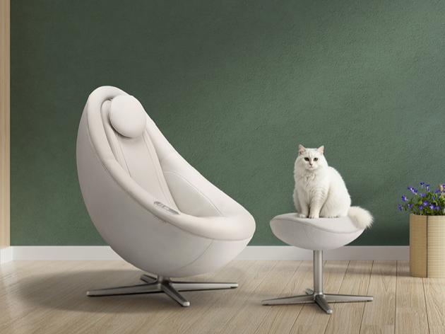 코웨이가 가구형 안마의자 '코웨이 비렉스 페블체어2'를 출시했다. [사진=코웨이]