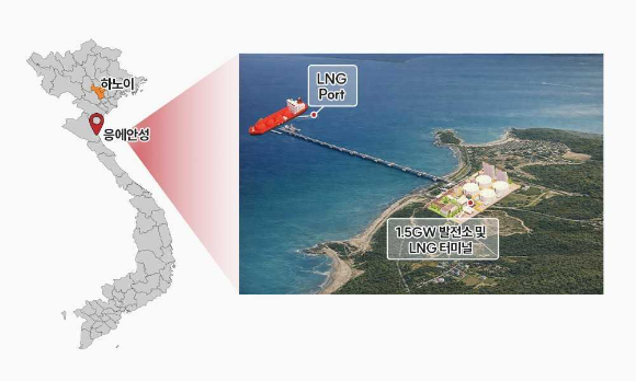 베트남 응에안성 뀐랍 LNG 발전 사업 조감도 [사진=SK이노베이션]