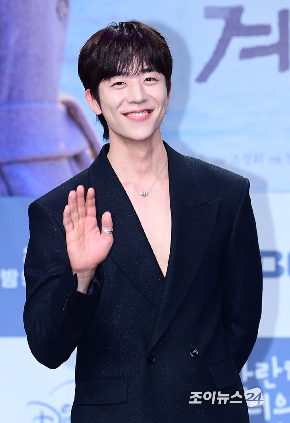 배우 채종협이 19일 오후 서울 마포구 상암동 MBC 골든마우스홀에서 열린 MBC 새 금토드라마 '찬란한 너의 계절에' 제작발표회에 참석하고 있다. [사진=정소희 기자]