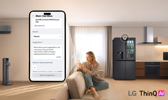 LG전자의 '씽큐 AI' 플랫폼을 유럽에서 선보이는 모습. [사진=LG전자]