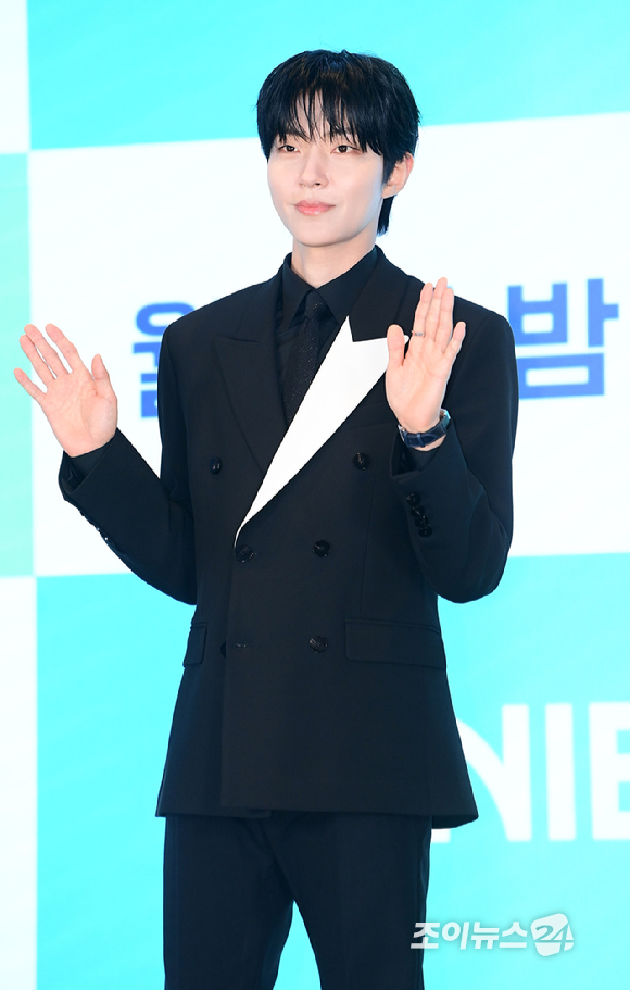 배우 황인엽이 7일 오후 서울 구로구 신도림동 더 세인트에서 열린 ENA 월화드라마 '그대에게 드림' 제작발표회에 참석하고 있다. [사진=정소희 기자]