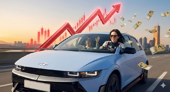 현대차 주가 상승 이미지 [사진=제미나이 AI 생성 이미지]