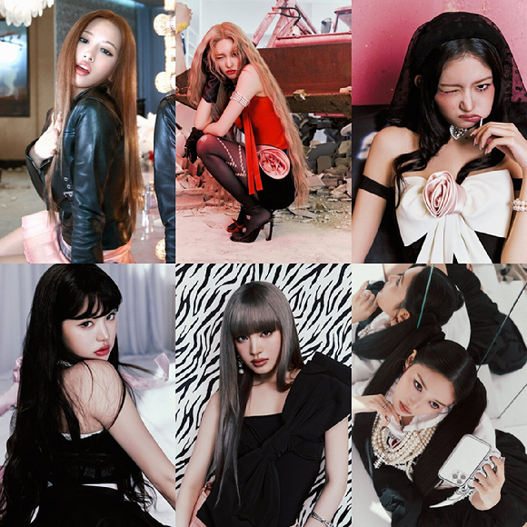'아이브 시크릿(IVE SECRET)' 단체 콘셉트 포토. [사진=스타쉽엔터테인먼트]