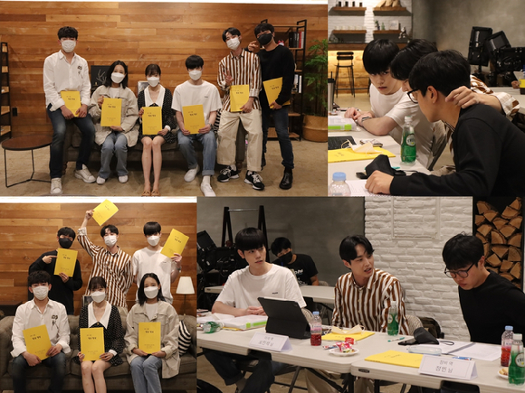 '멍냥멍냥' 첫 대본리딩 현장이 공개됐다. [사진=빅오션이엔엠 제공]