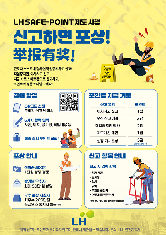 세이프 포인트제도 포스터. [사진=LH]