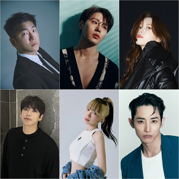 라이언전-하성운-이해인-류디-바다와 이수혁이 '프로젝트7' 디렉터, MC 라인업을 완성했다. [사진='PROJECT 7' ,YG엔터테인먼트]