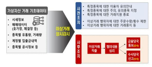 가상자산 이상 거래 상시 감시 시스템  [사진=금융위원회, 금융감독원]