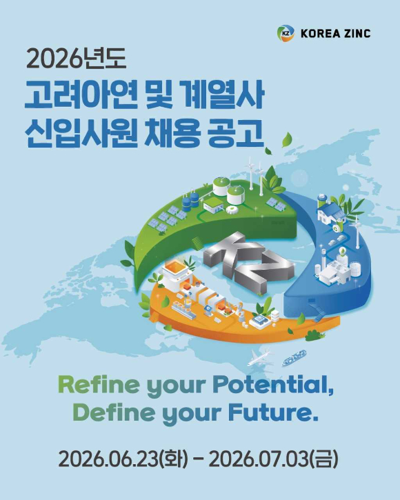 고려아연 신입사용 채용 포스터 [사진=고려아연 ]