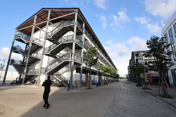 지난 16일(현지시간) 캄보디아 프놈펜 인근 범죄단지인 태자단지의 모습. [사진=연합뉴스]