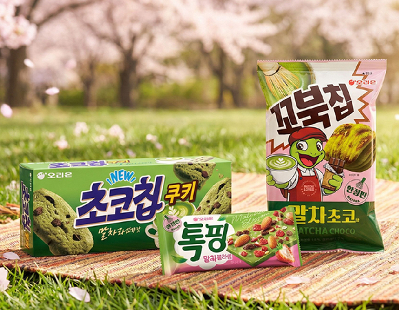 오리온 말차 3종 제품 이미지. [사진=오리온]