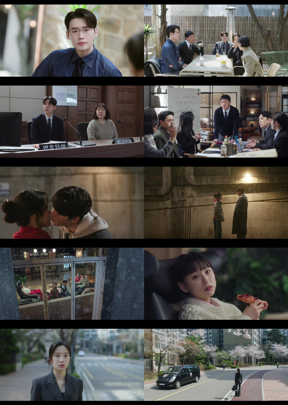 '서초동' 이종석과 문가영이 마침내 연인으로 거듭났다.[사진=tvN 방송화면 캡처]