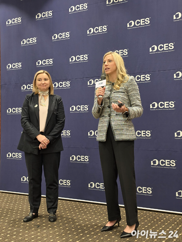 킨지 파브리치오 미국 소비자기술협회(CTA) 회장 겸 최고경영자(CEO). [사진=황세웅 기자]