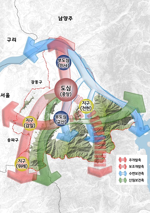 경기도 하남 도시공간구상도.  [사진=경기도]