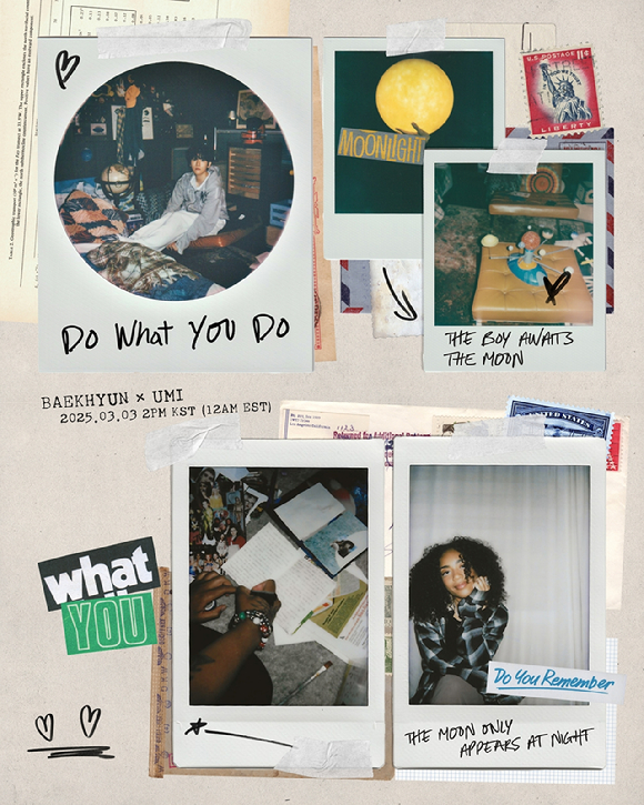 백현 신곡 'Do What You Do' 무드 포스터. [사진=INB100]