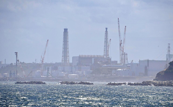 후쿠시마현 나미에마치에서 보이는 후쿠시마 제1 원자력발전소의 모습. 2023.08.24. [사진=뉴시스]