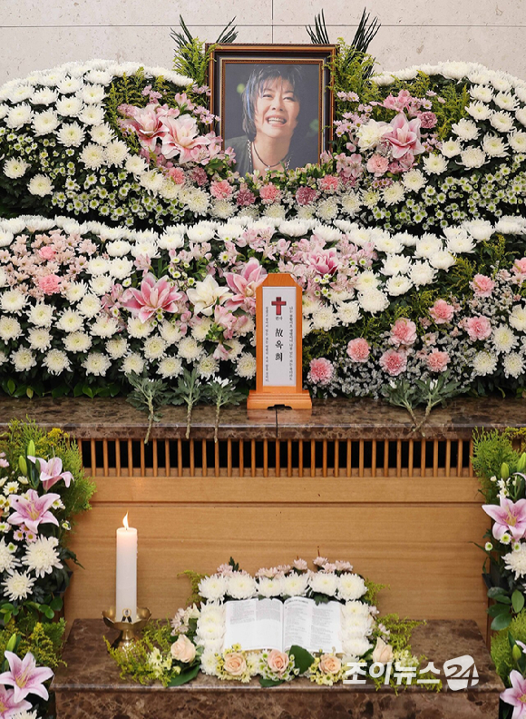 가수 옥희(본명 김광숙)의 빈소가 21일 오후 서울 송파구 서울아산병원 장례식장 22호에 마련되어 있다. 2026.06.21 [사진=사진공동취재단]