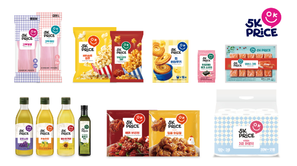 이마트가 선보인 자체브랜드 5K PRICE 대표 상품. [사진=이마트]