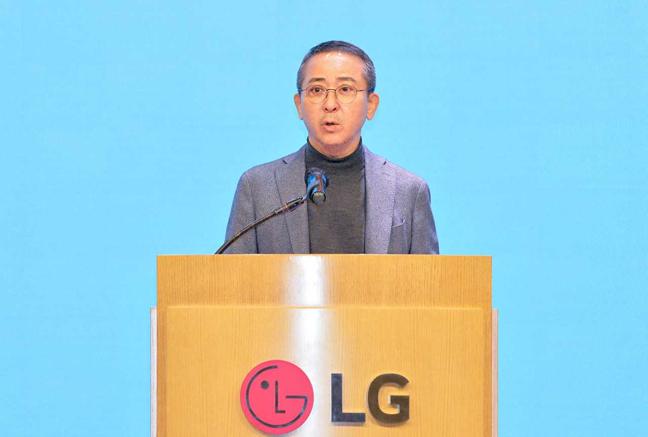 지난해 3월 LG에너지솔루션 제3기 정기주주총회에서 LG에너지솔루션 CEO 권영수 부회장이 인사말을 하고 있다. [사진=LG에너지솔루션]