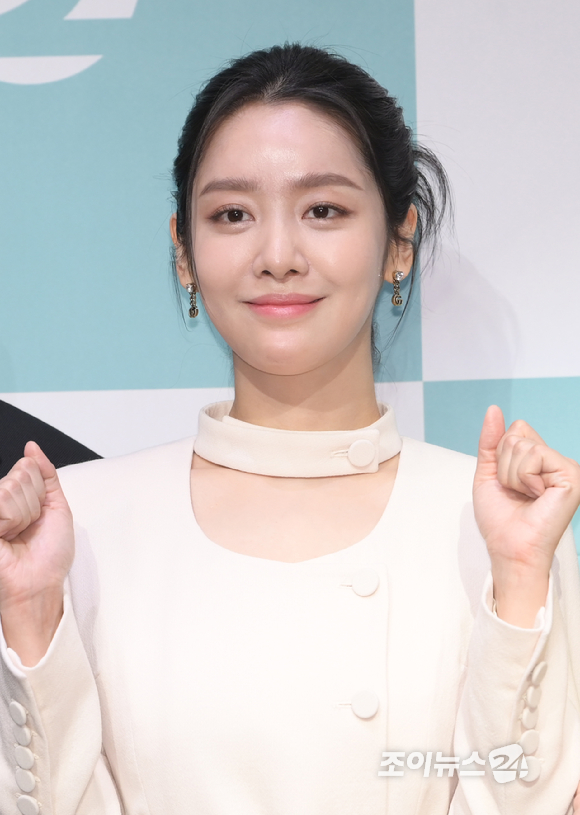 배우 차주영이 22일 오후 서울 구로구 라마다서울신도림호텔에서 열린 KBS2 새 주말드라마 '진짜가 나타났다!' 제작발표회에 참석하고 있다. [사진=정소희 기자]