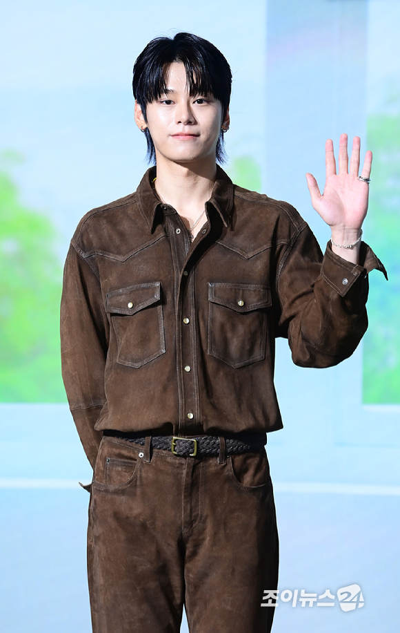 배우 공명-신은수-차우민-윤상현이 25일 오전 서울 마포구 호텔 나루에서 열린 넷플릭스 영화 '고백의 역사'(감독 남궁선) 제작보고회에 참석하고 있다. [사진=정소희 기자]