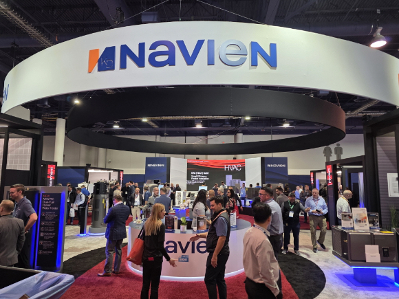 2~4일(현지시간) 미국 라스베이거스컨벤션센터에서 열린 공조박람회 'AHR 2026'에 마련된 경동나비엔 전시관. [사진=경동나비엔]