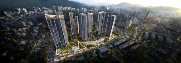 부산 온천5구역 재개발 지역 조감도. [사진=HDC현대산업개발]