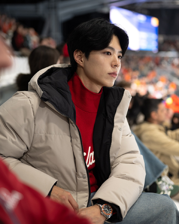 배우 박보검이 밀라노 코르티나 동계올림픽 공식 행사를 빛냈다. [사진=오메가 ]