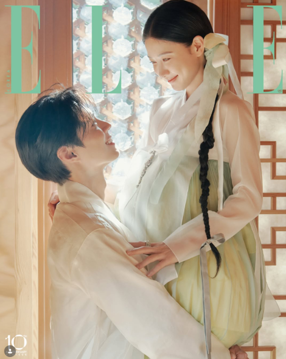 박보검 김유정 한복 화보가 공개됐다. [사진=엘르코리아 ]